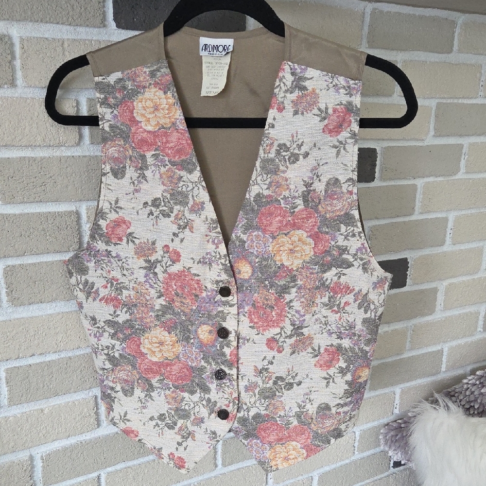 Vintage Floral Women's Vest By Ardmore
